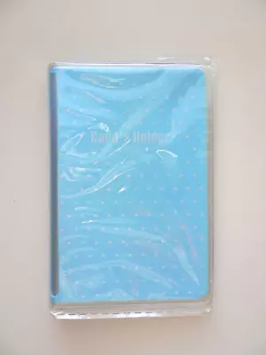 BABY BLUE Vinyl Business/ID/Credit Card Case Holders Organizers W/Dots BN • $6.99