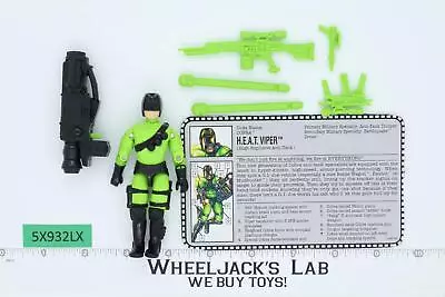 H.E.A.T. Viper V2 100% Complete G.I. Joe 1993 Hasbro Vintage Action Figure • $23.52