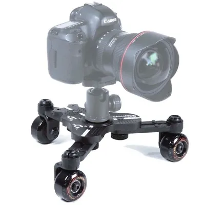 $99.99 • Buy Cinetics CineSkates Pro Camera Dolly Heavy Duty DSLR Video Table Top Slider Car