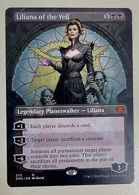 MTG Liliana Of The Veil Borderless NM English Dominaria United 1x Mythic Rare • $13