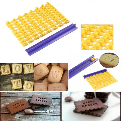 £3.99 • Buy Alphabet Letter Biscuit Stamp Cutter Embosser Fondant Cookie Cake Mould Tools