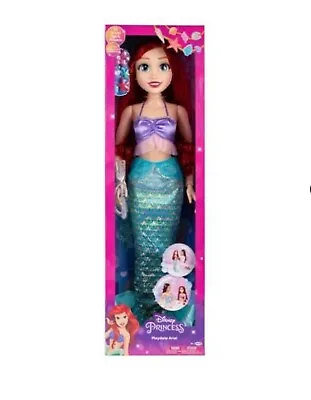 Disney Princess Playdate My Size 32  Ariel Doll The Little Mermaid Accessories • $89.50