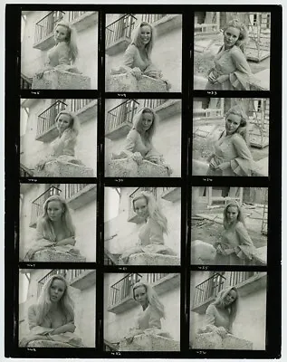 Veronica Carlson 1968 Dracula Has Risen From The Grave Hammer UK Contact Sheet • $585