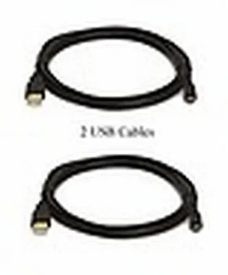 TWO USB Data Sync PC Cables Cord Charger For SanDisk Sansa Clip Plus 2GB 4GB 8GB • $10.98