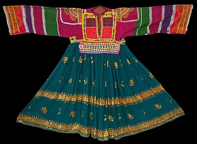 Vintage Afghan Ethnic Traditional Wedding Dress Costume Nomaden Kleid WL21/1 • $349