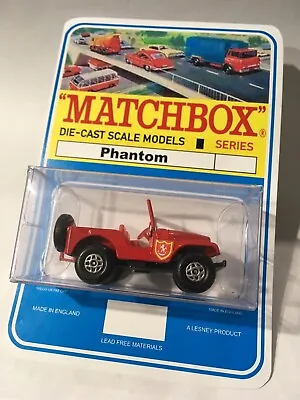 Matchbox Lesney Phantom #72 Superfast Fire Chief Standard Jeep Blister Pack. • $49.95