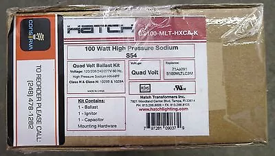 Conserva GS100-MLT-HXCA-K High Pressure Sodium Ballast Kit 100 Watt • $95