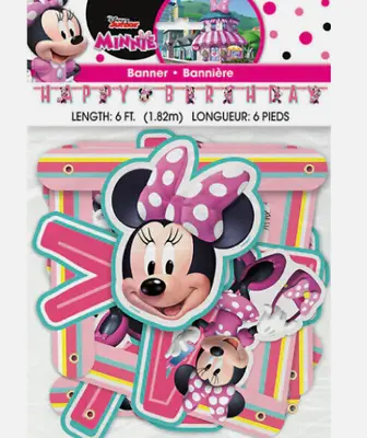 Disney Iconic Minnie Mouse Birthday Jointed Banner NEW • $3.99