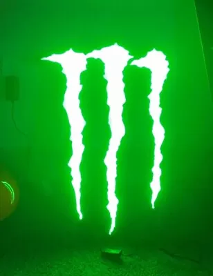 Monster Energy LED Sign Light 26 X18 X4  Works Perfect. RARE. Read Description • $399