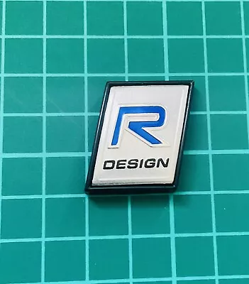 Black R Design Metal Badge Sticker For Sweden Cars SVXC Series • £12