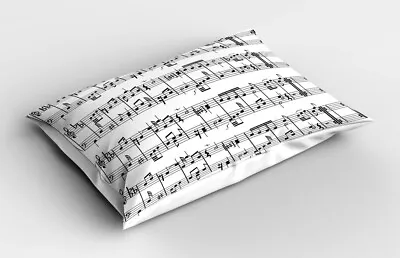 Music Pillow Sham Notes On The Clef • £14.99