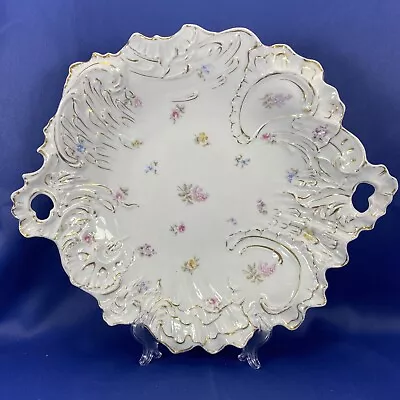 Antique CT Carl Tielsch Germany Hand Painted 12.5  X 10.75  Platter C.1875-1900 • $10