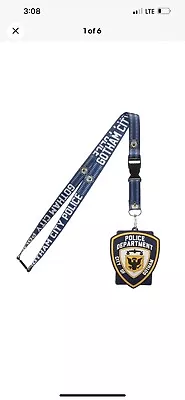 $24.90 • Buy Batman Gotham City Police Lanyard ID Badge Holder Keychain Deluxe Cosplay DC 