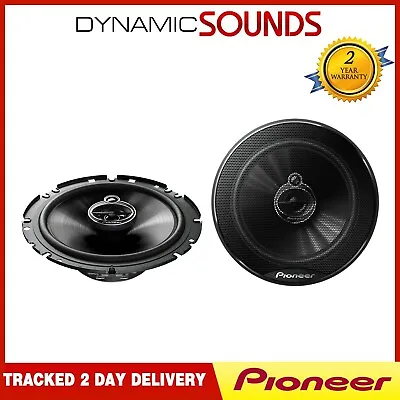 PIONEER 600W TOTAL 3-WAY 6.5 INCH 16.5cm CAR DOOR/SHELF COAXIAL SPEAKERS PAIR • £34.99