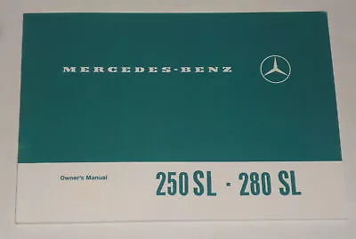 Owner's Manual / Handbook Mercedes Benz 250 SL / 280 SL R113 Pagoda Pagoda • $106.59