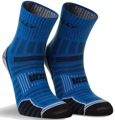 Hilly Twin Skin Running Socks Mens Running Socks Mens Blue Socks LP £15 • £11.99