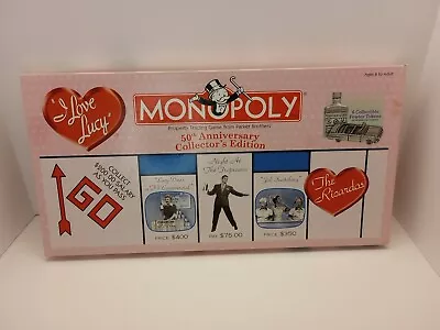 I Love Lucy Monopoly 50th Anniversary Collector's Edition Parker Brothers 2001 • $46.95