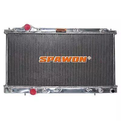 SPAWON Fit Mitsubishi FTO DEA Aluminum Radiator Petrol V6 2.0L 6cyl 1994-2001 AT • $125