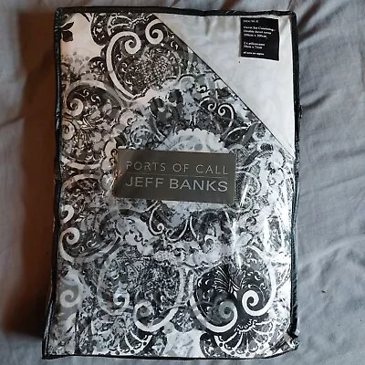£35 • Buy Jeff Banks Port Of Call Double Duvet. Reversible. Black And White. New Unopened 