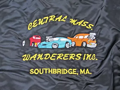 Vintage Wanderers Car Club Game Sportswear Black  Button Up Jacket 4X #GB-A • $65