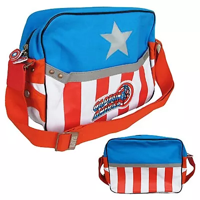 Captain America Messenger Shoulder Bag School Marvel Retro Brand New With Tag • $19.85