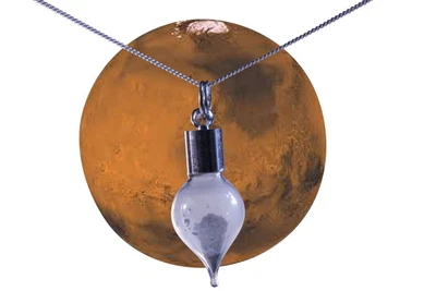£51.95 • Buy Mars Space Rock Dust Teardrop Necklace NWA4925 - RS6506 ✔100% Genuine ✔UK Seller