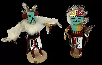 Native American  Eagle & Sunface Kachina Doll 6 1/2  Tall Signed BYHL • $39.99