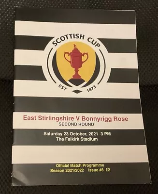 2021/22 Scottish Cup Second Round East Stirlingshire V Bonnyrigg Rose • £1.99