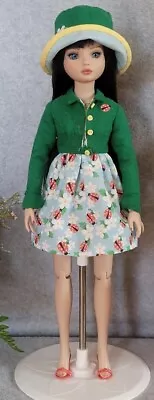 3 Piece Oak Ladybug Springtime Dress For 16in Tonner Ellowyne Dolls • $60