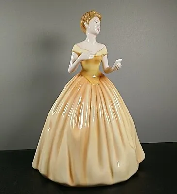 Royal Doulton Figurine Sweet Rose English Figure Yellow HN4731 2005 22cm Tall • £74