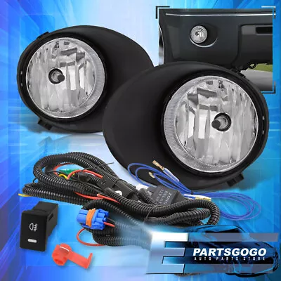 For 07-13 Toyota Tundra Clear Bumper Driving Fog Lights Lamp + Wiring Switch Kit • $36.99