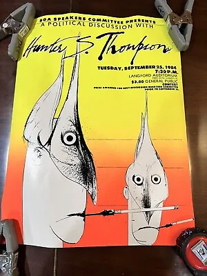 $100 • Buy Vintage Hunter S Thompson Poster