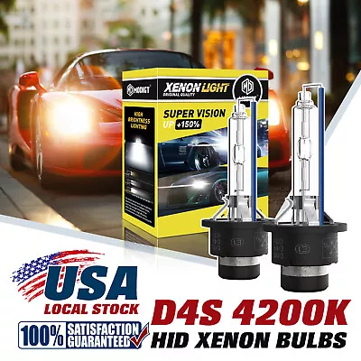 OEM Quality D4S 4200K 90981-20024 HID XENON BULBS SET OF 2 For LEXUS TOYOTA • $16.99