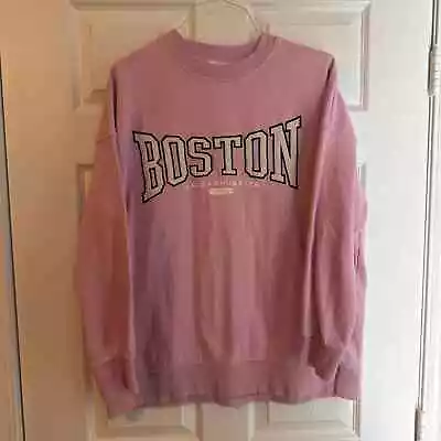 Pink Boston Oversized Crewneck - Size S • $12