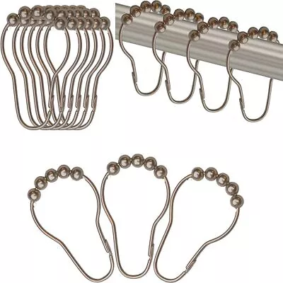 Shower Curtain Hooks Shower Curtain Accessories Glide Ring Hooks Curtain Rings • $14.85