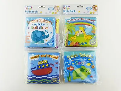 Soft Baby Bath Book Fun Educational Toy 6 Months+ Waterproof Plastic Coated • £3.99