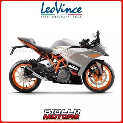 15263bu Exhaust Leovince Ktm Rc 390 2018 - Lv-10 Black Edition Stainless Steel E • $320.21