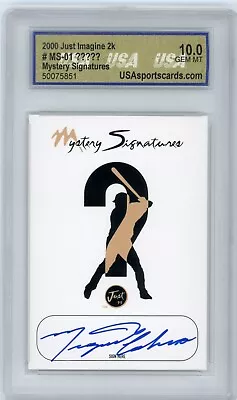 Miguel Cabrera 2000 Just Imagine 2K Mystery Signatures USA 10 GEM On Card Auto • $189.99