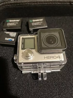 GoPro HERO4 Action Camera - Silver With Accessories • $40