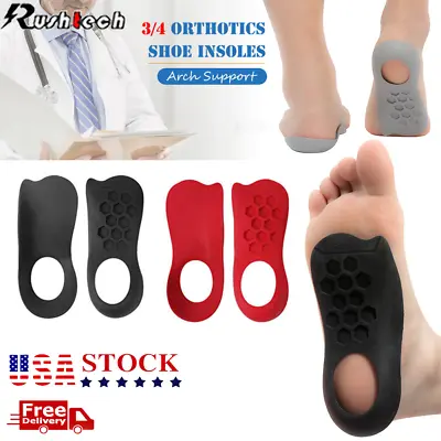 3/4 Orthotic Shoe Insoles Inserts Flat Feet High Arch Support Plantar Fasciitis • $9.31