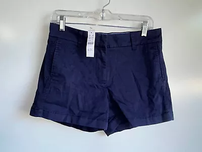 NWT J.CREW Women's Navy Blue 4  Chino Shorts (H5806) Size 4 • $19.99