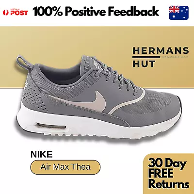 NIKE Air Max Thea Grey Women's Running Athletic Shoes - Size US 7.5 • $44.95