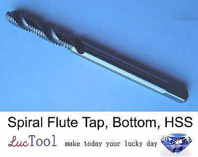 6-32 UNC Spiral Flute Tap Bottoming GH3 Limit 2 Flute HSS Uncoated Thread #6-32 • $8.99