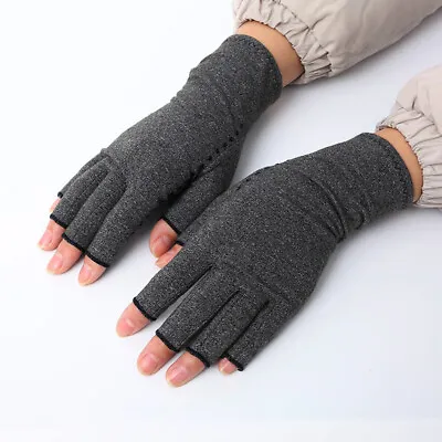 $8.17 • Buy Pairs Computer Typing Wrist Support Half Finger Pain Relief Arthritis Gloves