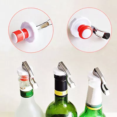 Stainless Steel Wine Bottle Stopper Plug Sparkling Champagne Sealer Kitchen Tool • £0.55