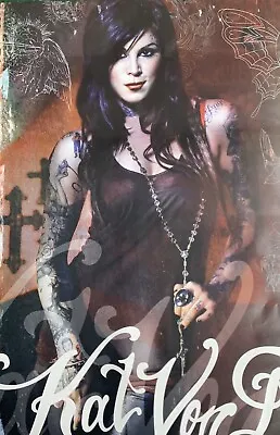 Kat Von D Look To Kill Poster Pinup Tattoo Miami Size 24x36 Inch • £8.97