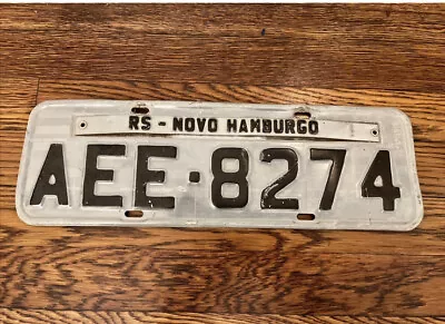 Brazil 🇧🇷 Brazilian ￼License Plate Novo Hamburgo South America # AEE 8274 • $29.95