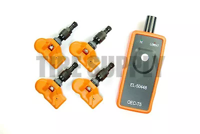 New 315mhz TPMS Set Black Stem & TPMS Reset Tool Fits 2008 Chevrolet Corvette C6 • $159.98