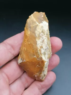 Middle Paleolithic France Neanderthal Mousterian Backed Scraper In Chalcedony • $25