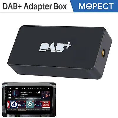 MOPECT Amplified Aerial Digital DAB+ Radio Adapter For Android 5.0+ Car Stereo • £28.59